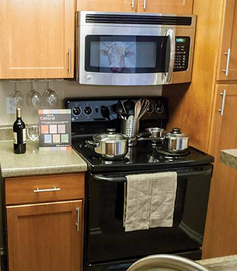 Fully Equipped Kitchen at Timberglen Apartments, Texas