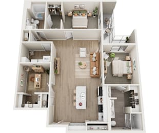  Floor Plan Rainier (+ Den)