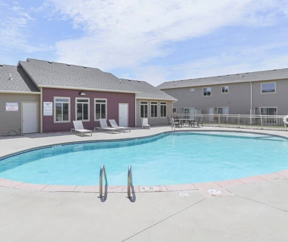 Outdoor swimming pool at Diamond Field Townhomes.