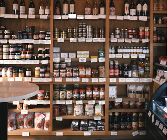 Large Collection of Spices on Display