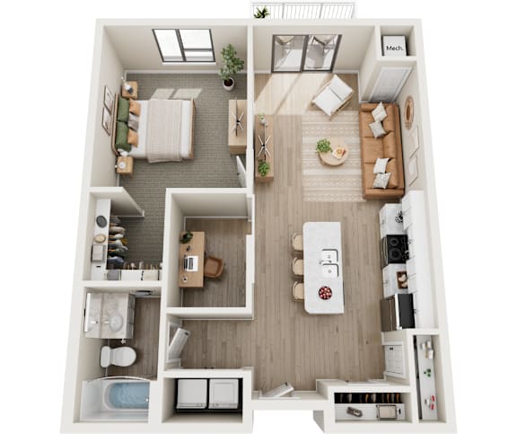 Floor Plan  Sierra (+ Den)