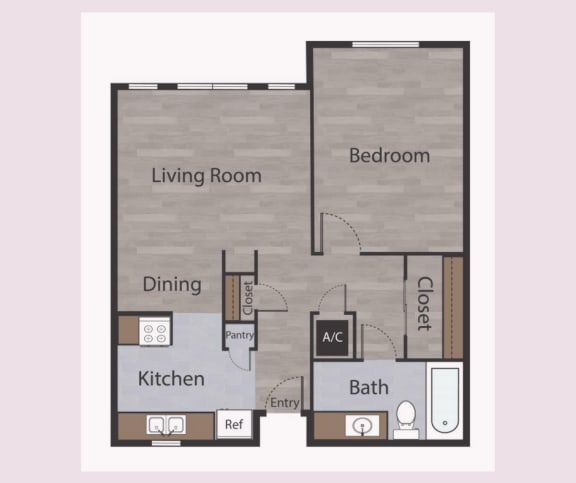 A1 1 Bed 1 Bath Apartments in Mesh II at Mesh Properties, Austin, 78741