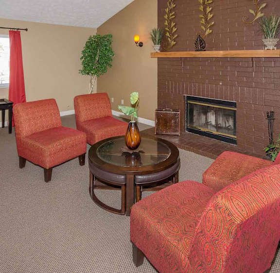 Resident seating at Bradford Place Apartments, Lafayette, Indiana