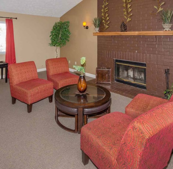 Resident seating at Bradford Place Apartments, Lafayette, Indiana