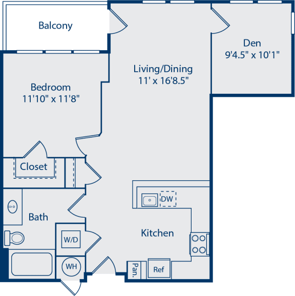 1 bedroom apartments with den, alexandria