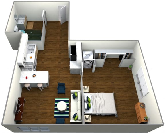 Floor Plan  The Roy Studio Apartment Type A Floor Plan
