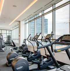 Cardio Machines In Gym at 1405 Point, Maryland