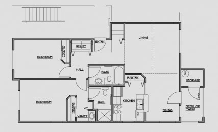 2 bed 2 bath Floorplan at Tustin Apartment Homes, Washington , 98597