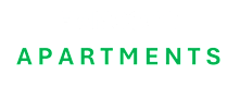 The image displays the words "HANCOCK APARTMENTS" in large, green letters.