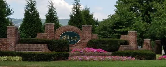 entrance sign at Vista View of Whittier apartments in Frederick, MD