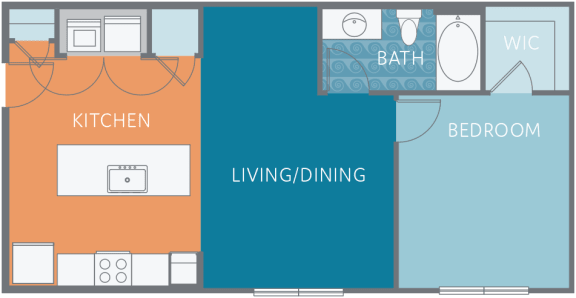 Floor Plan  The Clear  at Watermark at Steele Crossing, Fayetteville, 72703