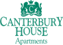 a picture of the canterbury house apartments logo