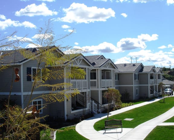 Vintage Crest exterior path