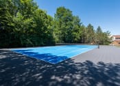 Thumbnail 21 of 23 - paved, blue tennis court