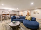 Thumbnail 14 of 27 - Lounge with blue couch