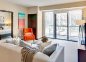 Thumbnail 21 of 42 - Living room with view of balcony