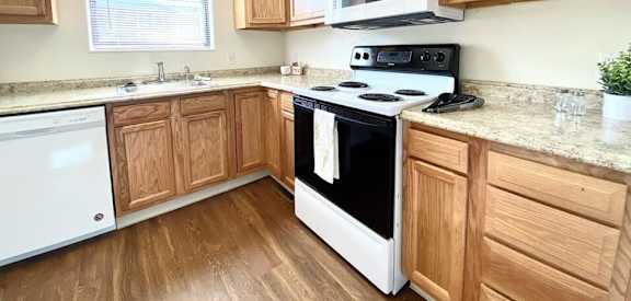 kitchens at Pinehurst apartments