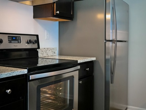 Stainless Steel Appliances in fully-equipped kitchens at Gramercy on Garfield in  Downtown Cincinnati