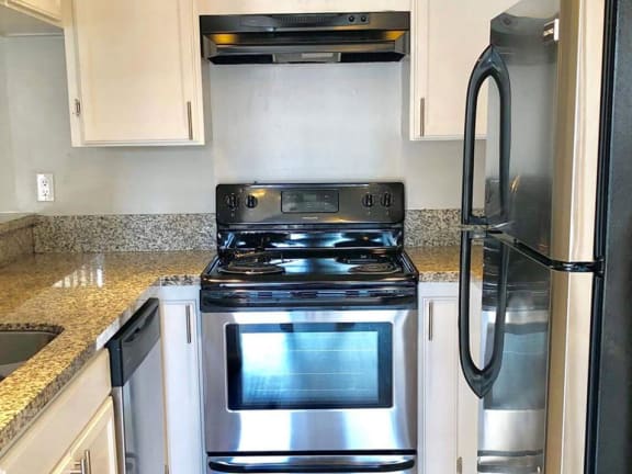 Stainless Steel Appliances in Kitchen at City Park View Apartments
