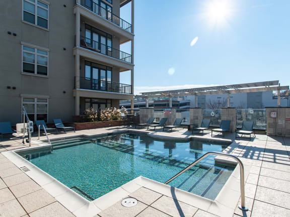 Heated & Chilled Saltwater Swimming Pool at St. Marys Square Apartments, North Carolina