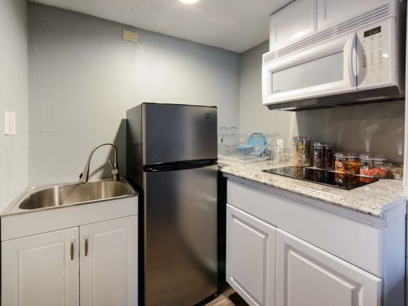 Refrigerator in Kitchen at Plato's Cave Apartments, Branson MO 65616