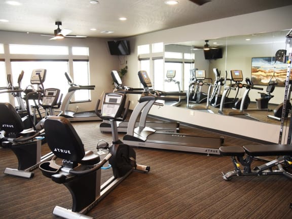fitness center at The Brix Apartments, Spokane Valley, WA, 99037