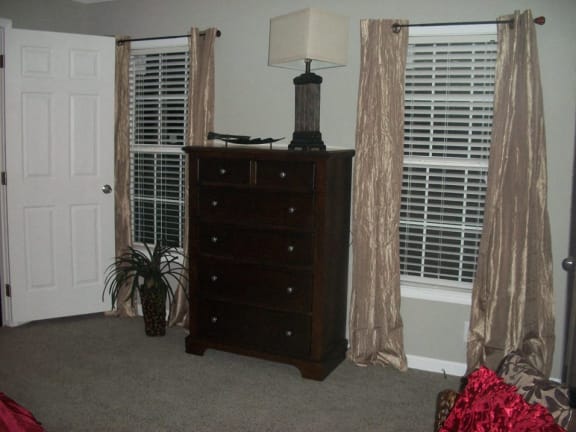 Master Bedroom at Pine Village Rental Home Community in Sanford, NC