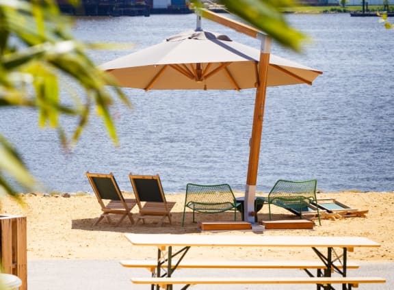 Lake With Picnic Area View at 1405 Point, Baltimore, Maryland