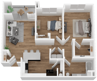  Floor Plan 2x1