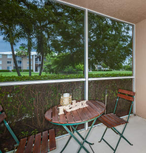Private patio | Promenade at Reflection Lakes | Fort Myers FL apartments