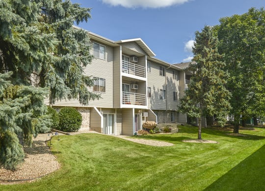 Patios or Balconies Overlooking the Green Grounds