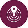 a map pointer in the middle of a spiral