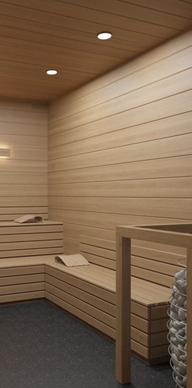 Sauna View at The Expo Apartments, Billings, Montana