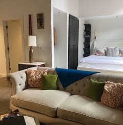 Living room at The Lofts at Union Alley, 110 Barboro Alley, Memphis