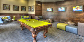 The Village at Lake Lily Billiards Table in Game Room