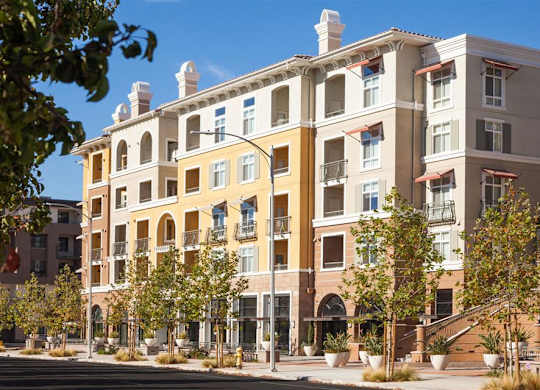 The VerdantApartments onsite retail at The Shops on Tasman in San Jose CA