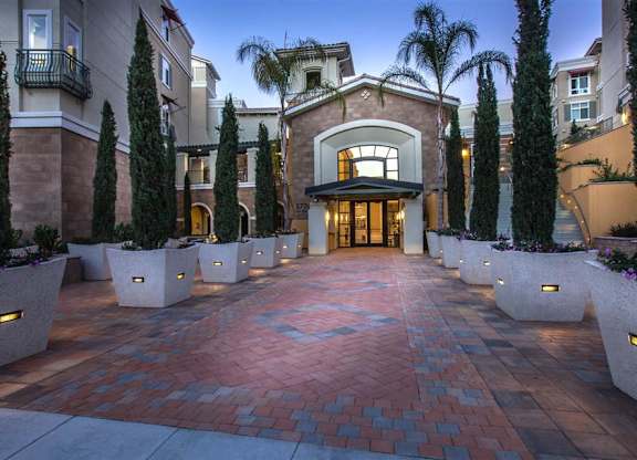 The Verdant Apartments leasing office entrance in San Jose CA