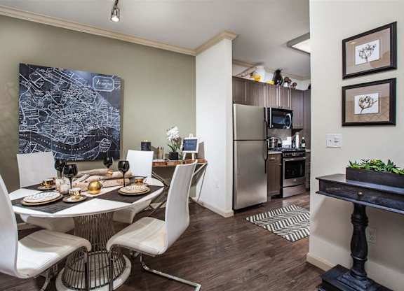 The Verdant Apartments Dining Room in San Jose CA