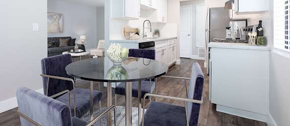 dining area and kitchen 