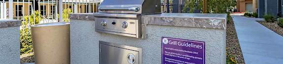 Martin Apartments BBQ Area at THE MARTIN APARTMENT HOMES, Las Vegas, NV