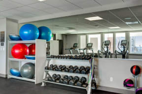 Fitness Center at 2828 Zuni Apartments in Denver