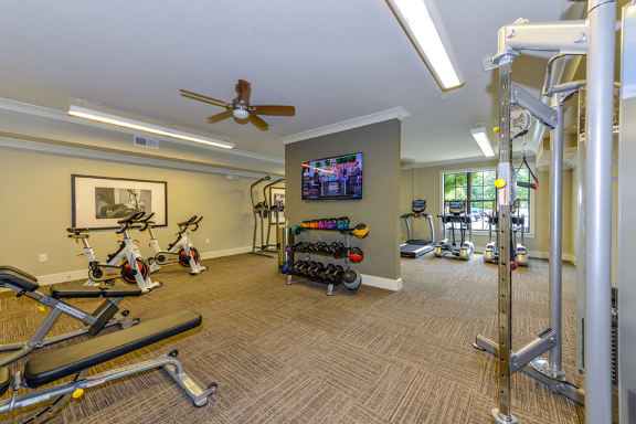 Residences of Chastain fitness center.