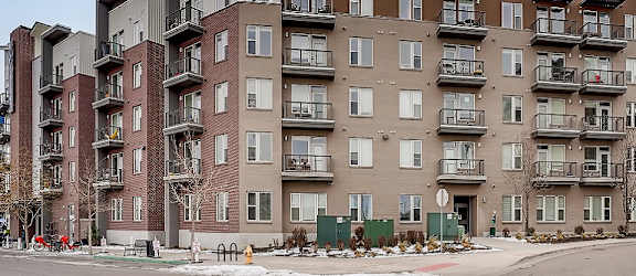 exterior of building at Waterford RiNo Apartments, Colorado