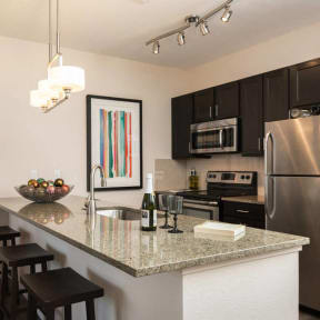 Classy, modern kitchen amenities at 2828 Zuni in LoHi - Denver