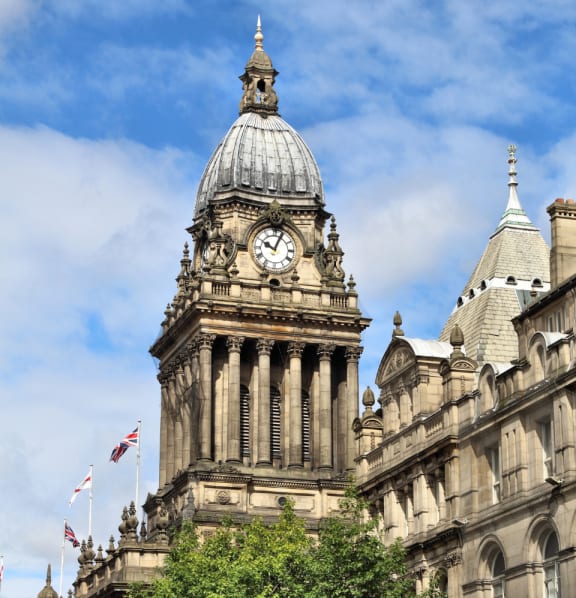 the big ben clock tower on top of a building