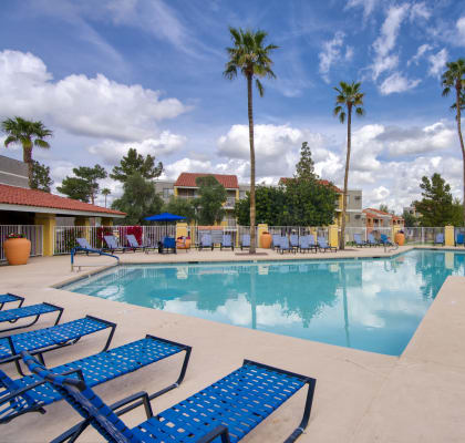 Sparkling Swimming Pool at Valencia Park, Phoenix, Arizona