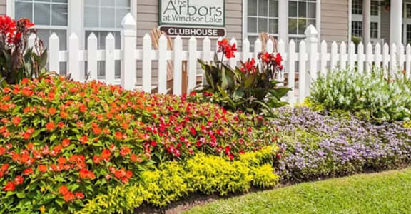 a house with a garden in front of it