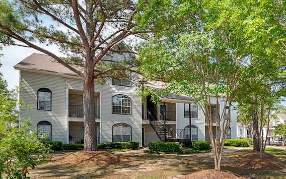 Outdoor trees at Crosswinds Apartments, Mississippi