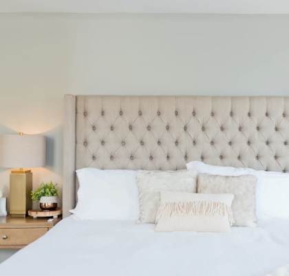Modern Bed and nightstands