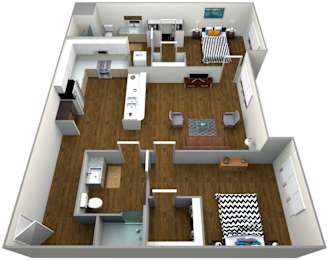 The Roy 2 Bedroom Apartment Type B Floor Plan
